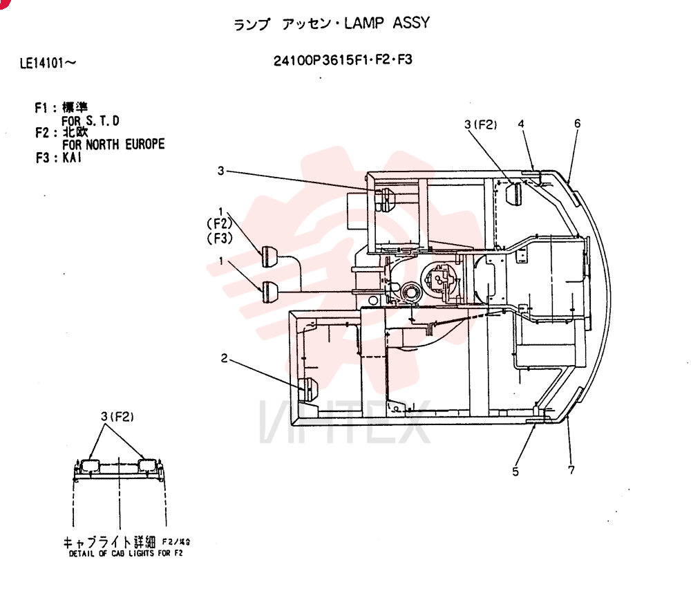 LAMP ASSY 24100P3615F1