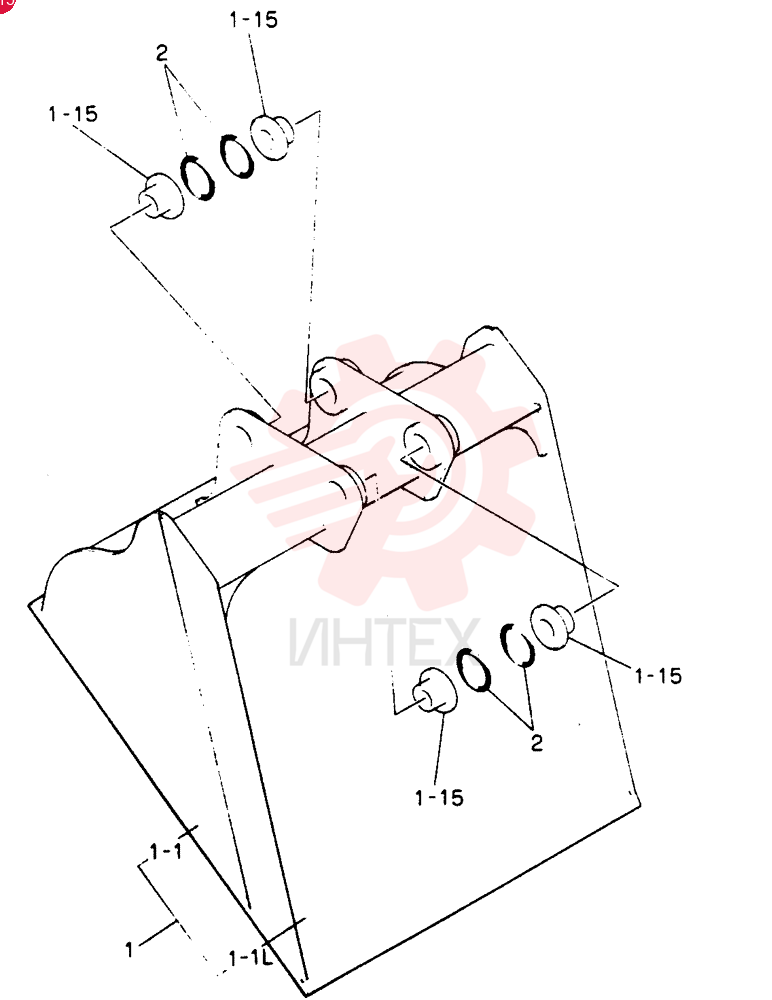 BUCKET ASSY, SCRAPPER 24100P3633P1