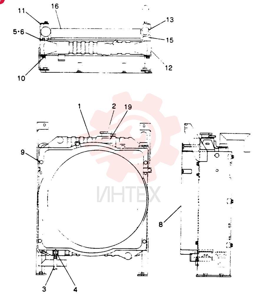 Схема (SK60) - MARK IV EXCAVATOR ASN LEJ0201 (1/95-12/03) 2452U424F1
