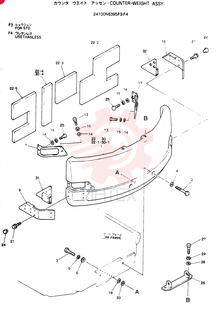 COUNTER-WEIGHT ASSY 24100N6395F3