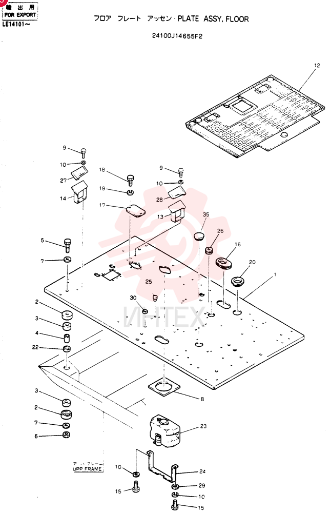 PLATE ASSY, FLOOR 24100J14655F2