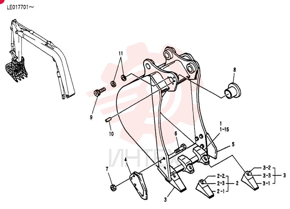 BUCKET ASSY. 0.16M3