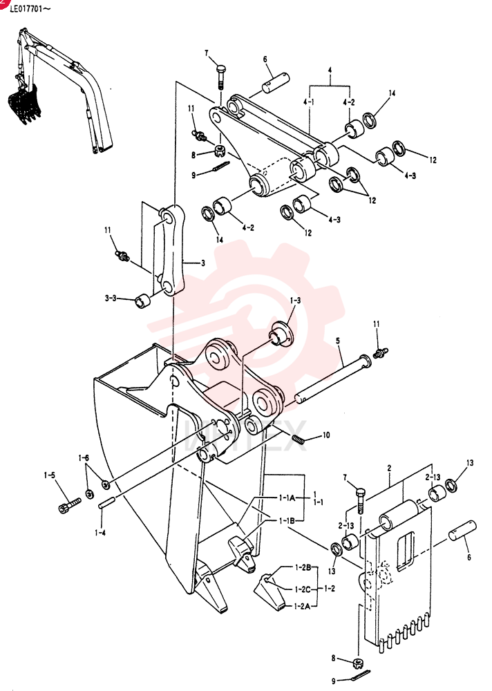 BUCKET ASSY, EJECTOR LE61B00014F1