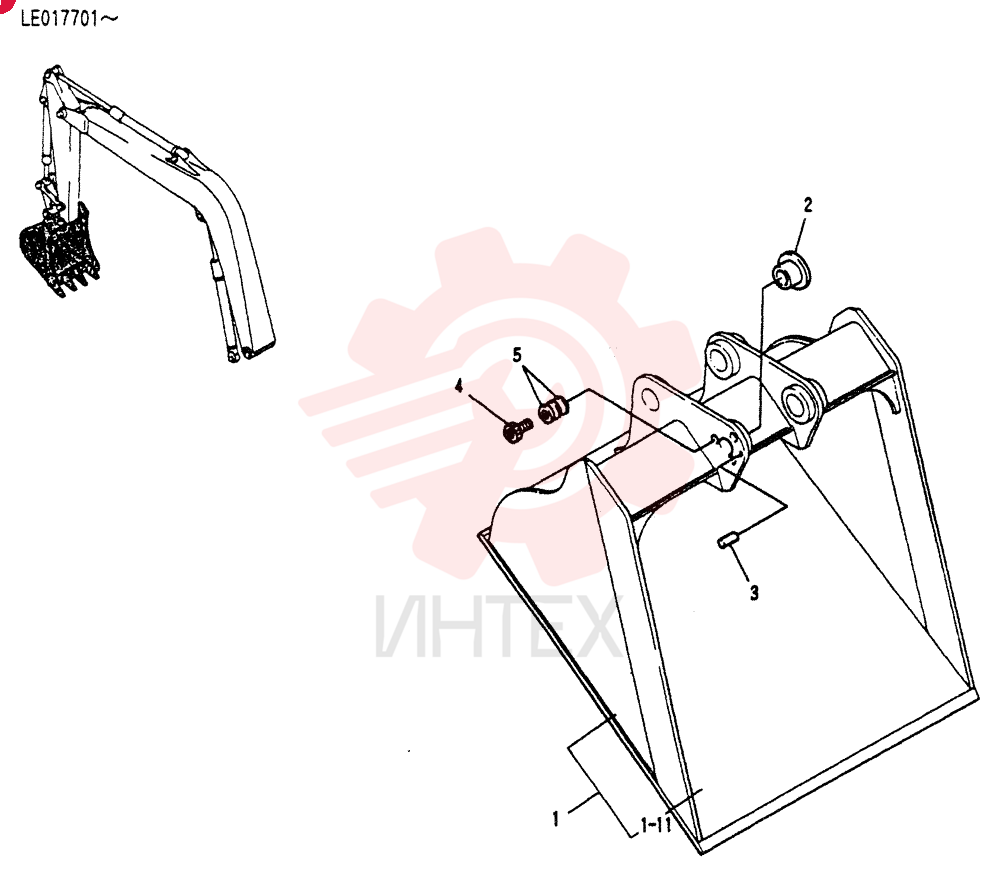 BUCKET ASSY, SCRAPER LE61B00021F1