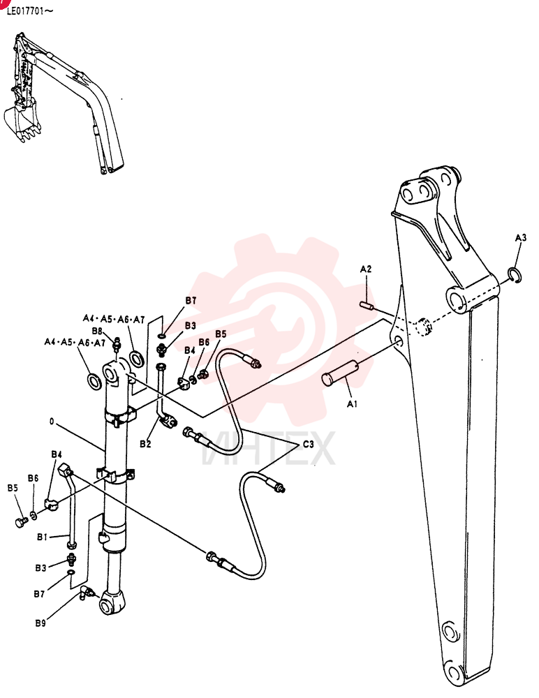 BUCKET CYLINDER LE01V00003F1 (3)