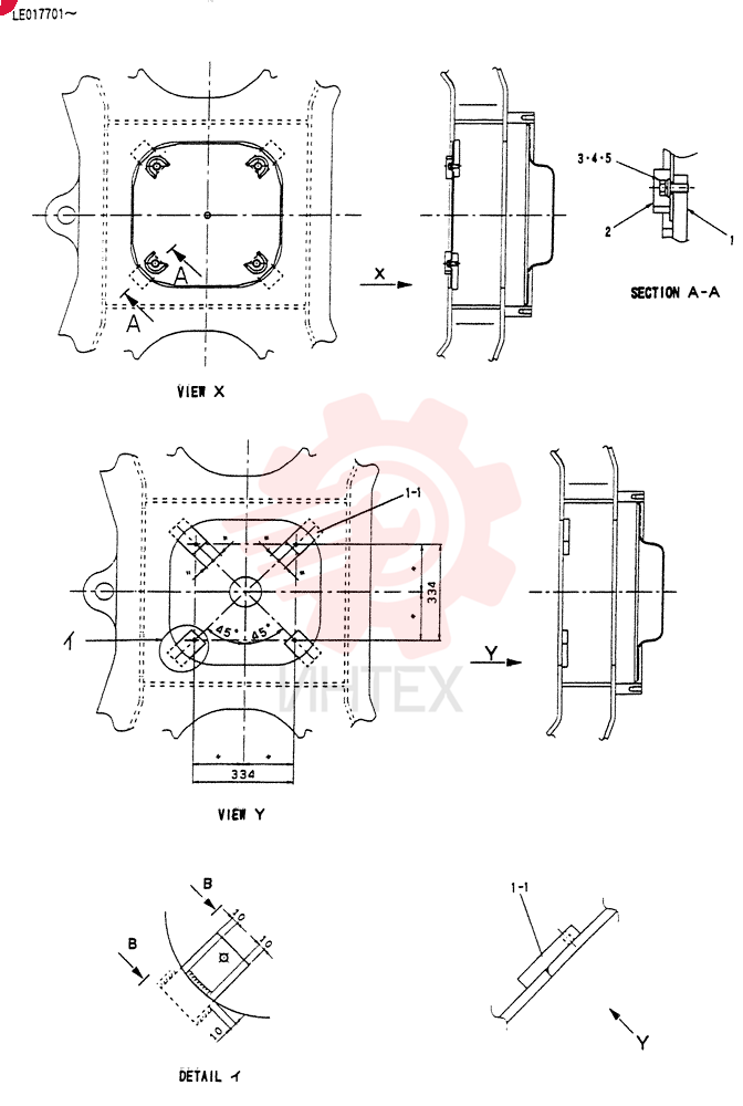 COVER ASSY, UNDER LE01F00008F1