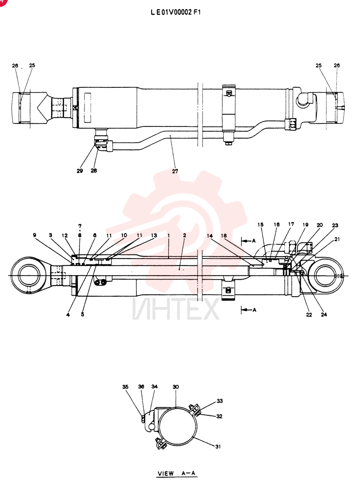 CYLINDER ASSY,ARM LE01V00002F1