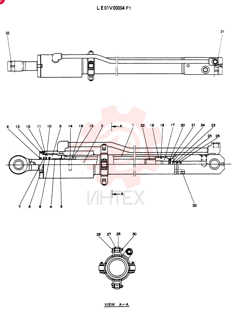CYLINDER ASSY, ARM LE01V00004F1