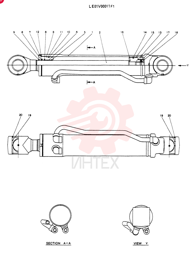 CYLINDER ASSY, OFFSET LE01V00011F1