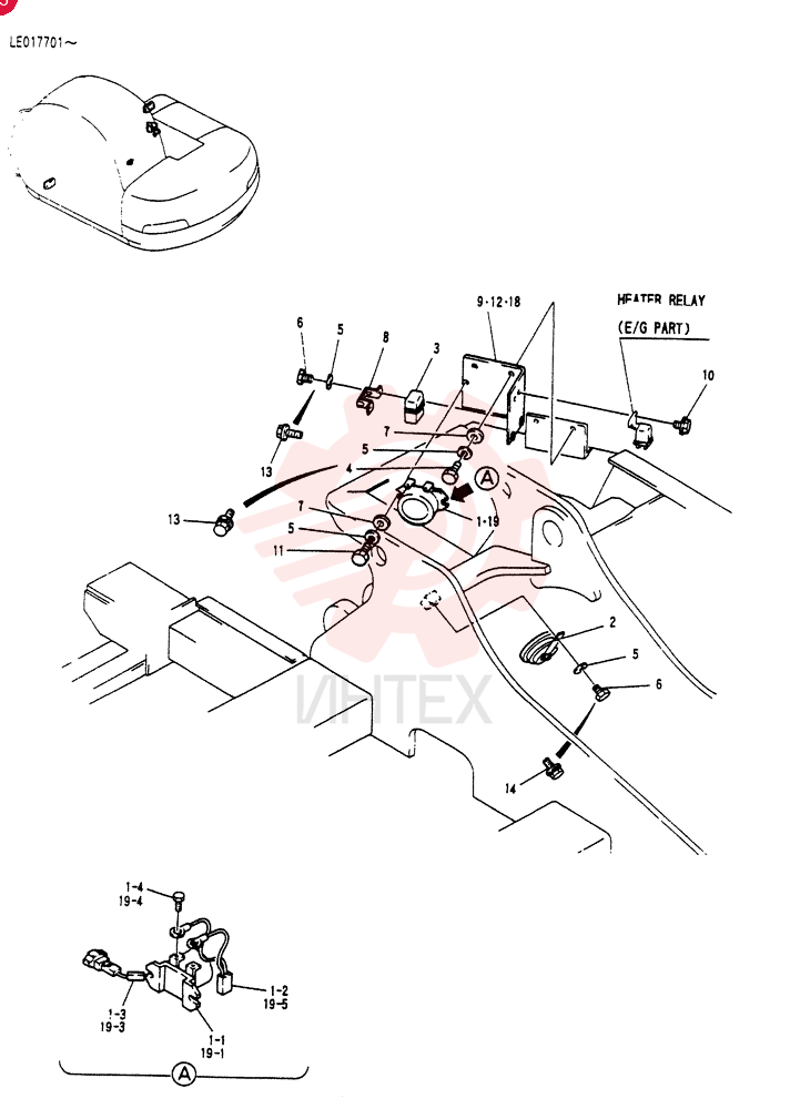ELEC ASSY,UPP, Serial Range: LE017701-LE018102