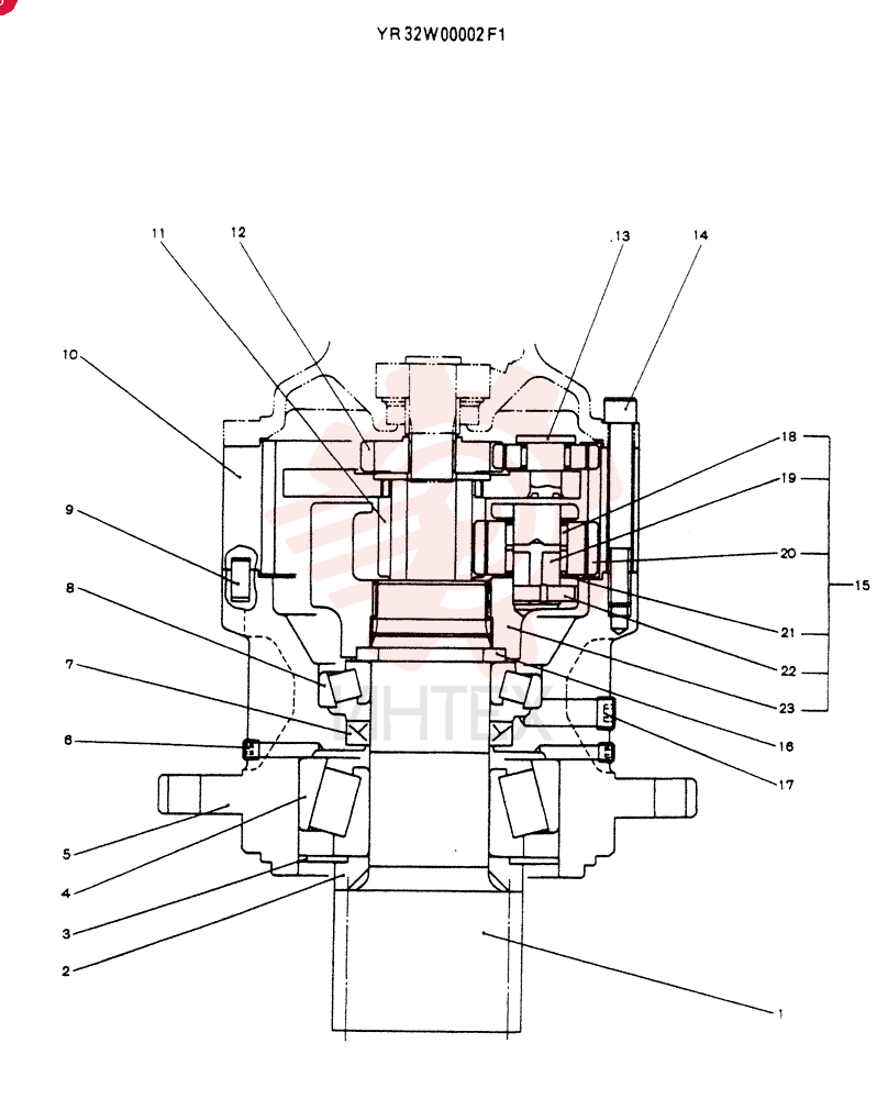 GEAR REDUCTION UNIT YR32W00002F1
