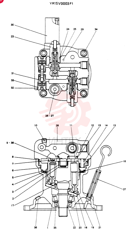 HYDRAULIC MOTOR YR15V00003F1
