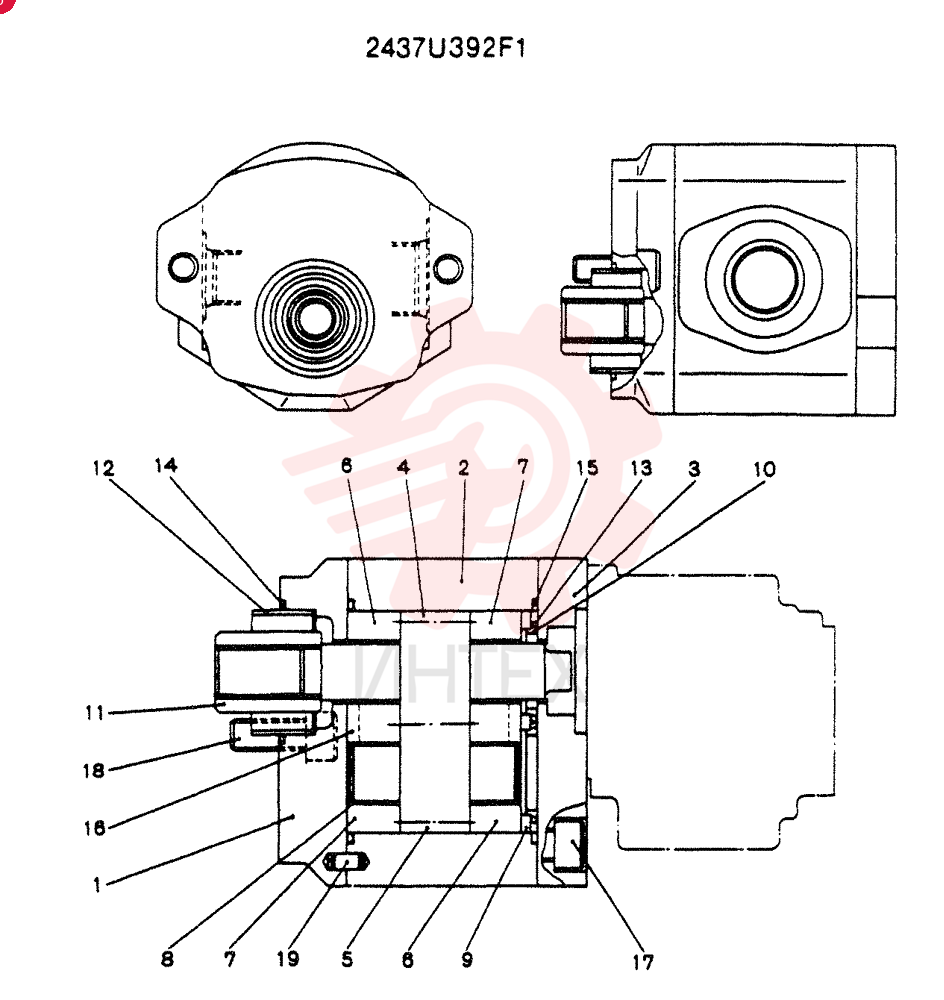 HYDRAULIC PUMP 2437U392F1