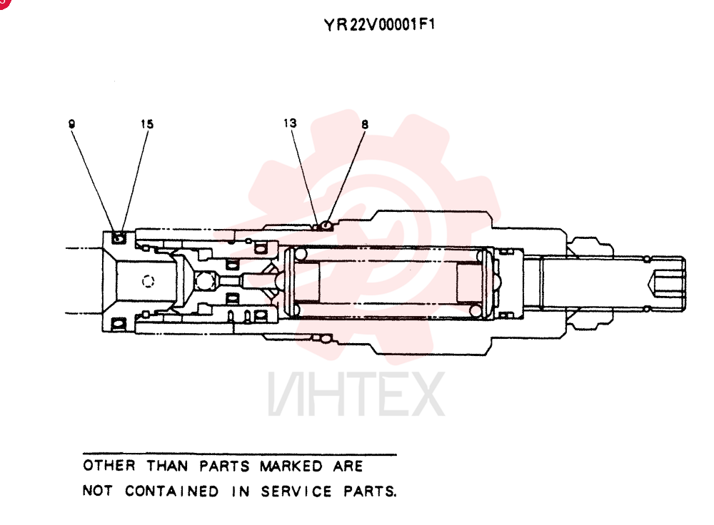 HYDRAULIC VALVE YR22V00001F1