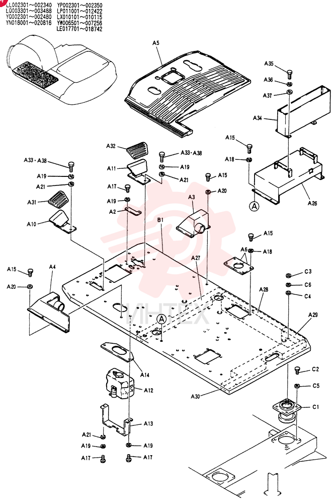 PLATE GROUP,FLOOR YN03M00005F1