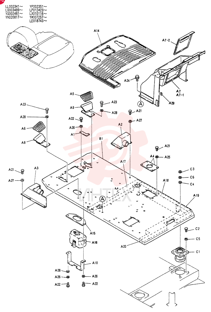 PLATE GROUP, FLOOR YN03M00009F1
