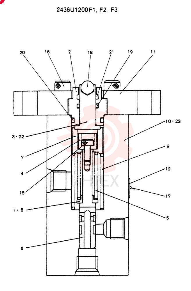 Схема (SK60) - MARK V EXCAVATOR BTW LE17701 - LE19738 (12/95-12/03) 2436U1200F1