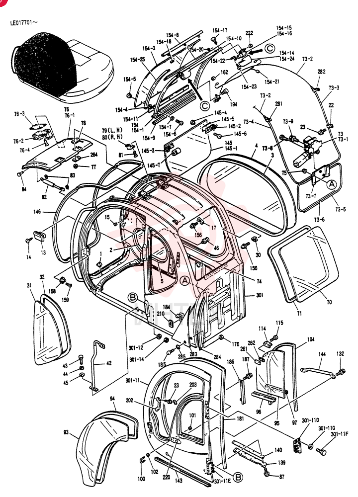 Схема (SK60) - MARK V EXCAVATOR BTW LE17701 - LE19738 (12/95-12/03) YN02C00001F1 (2)