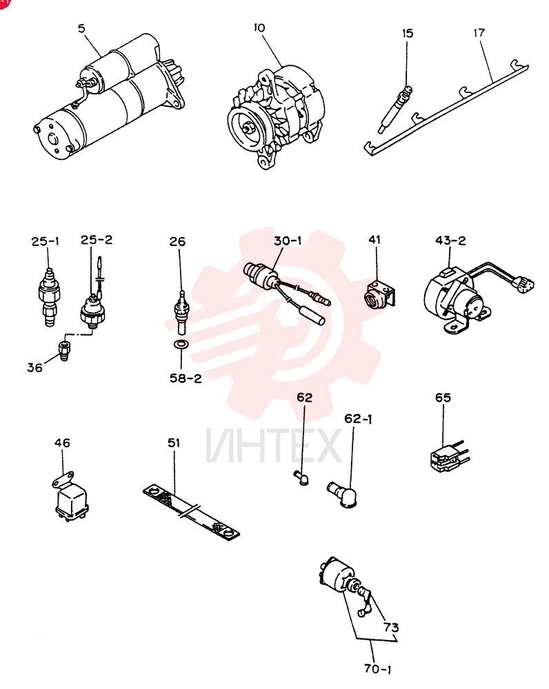 STARTER MOTOR VI8944234520 (1)