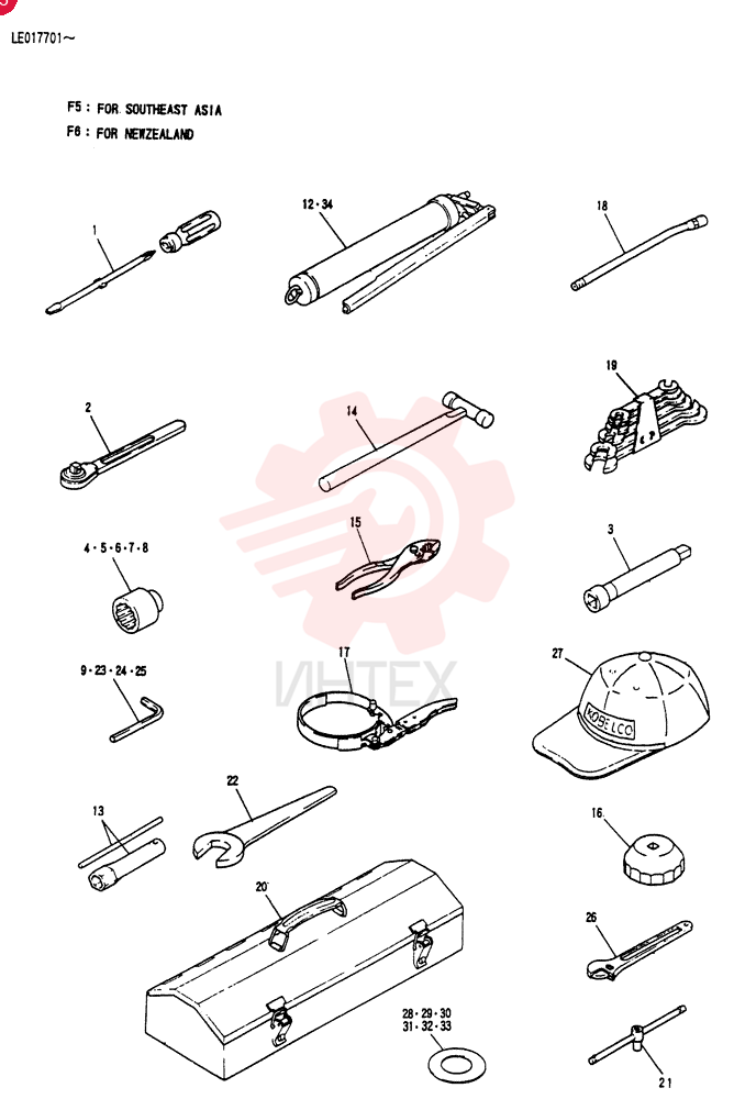 TOOL & ACCESSORY (FOR SOUTHEAST ASIA) LE01T00001F5