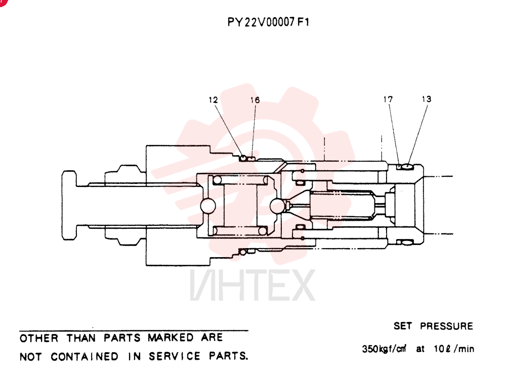 VALVE ASSY. RELIEF PY22V00007P1