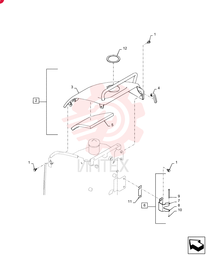 BOLT,M12x25mm - Course Thread