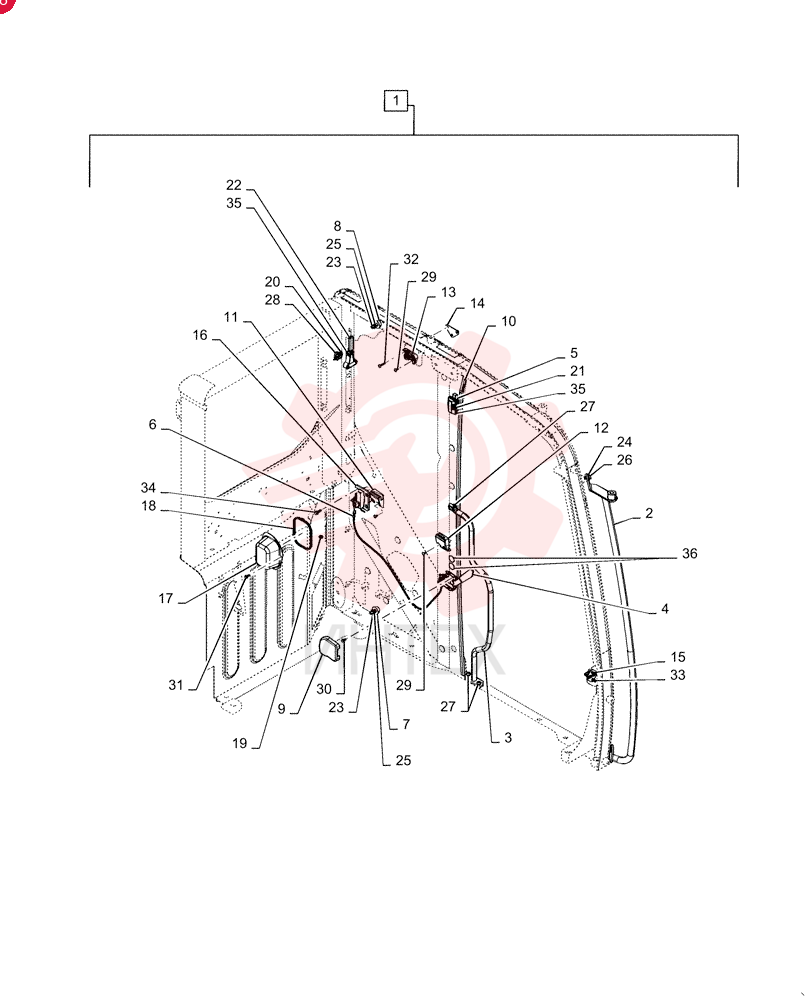 Cab Assy, Incl 2 - 36