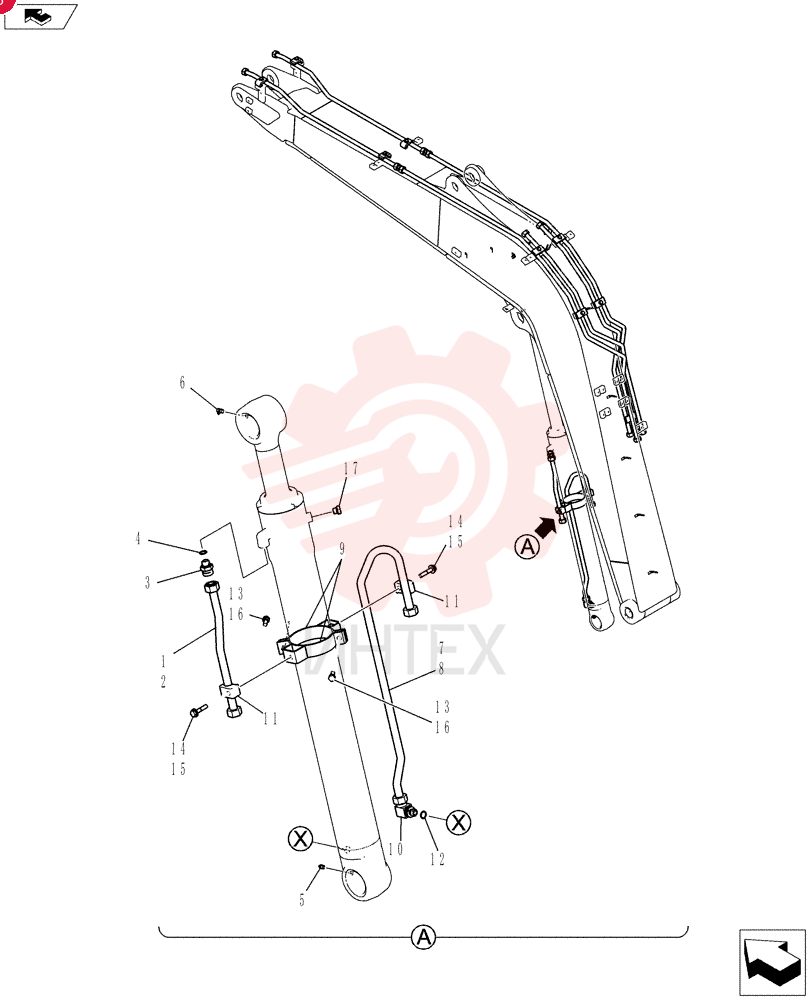 Cylinder, Boom YT42H00100F1