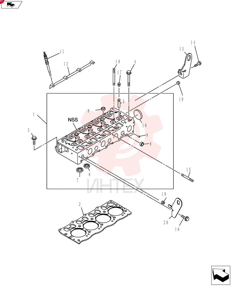 CYLINDER HEAD VI8980305520