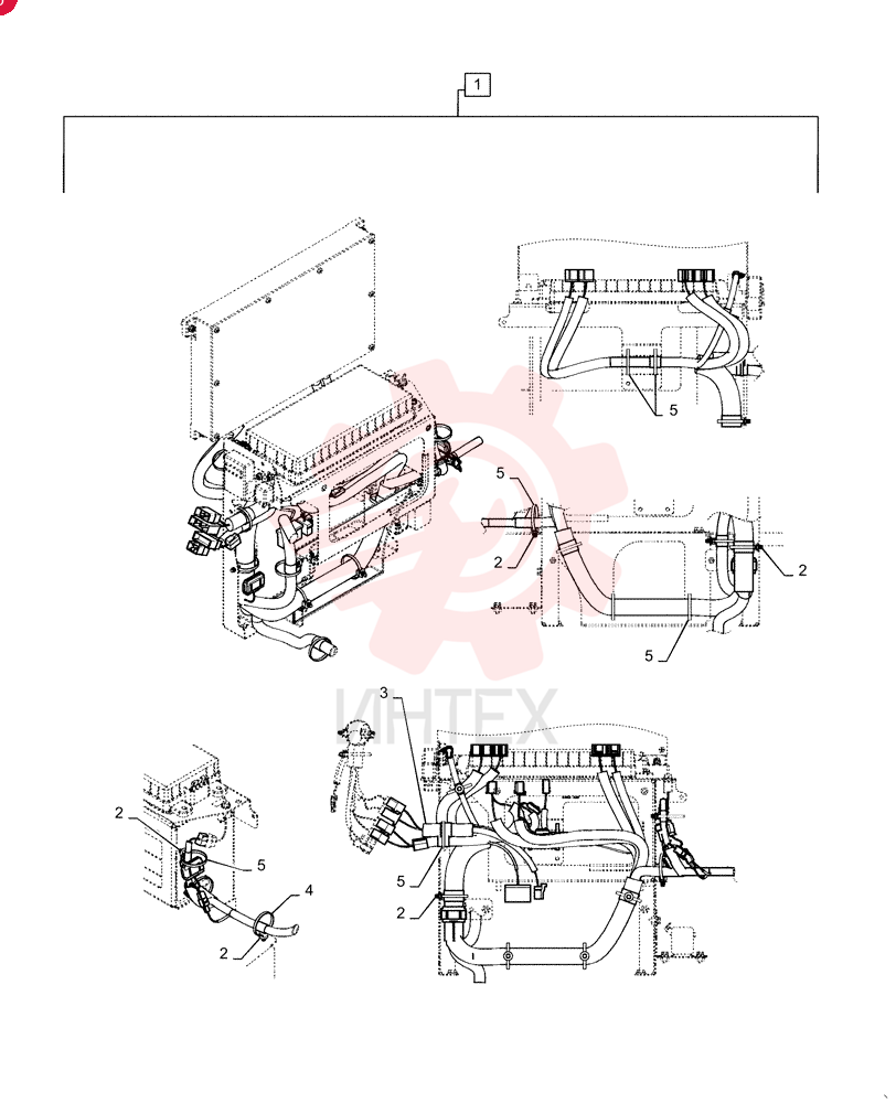 Harness Assy, Upp, Incl 2 - 5