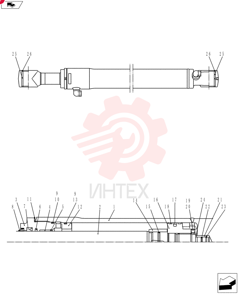 HYDRAULIC CYLINDER YT01V00044F1
