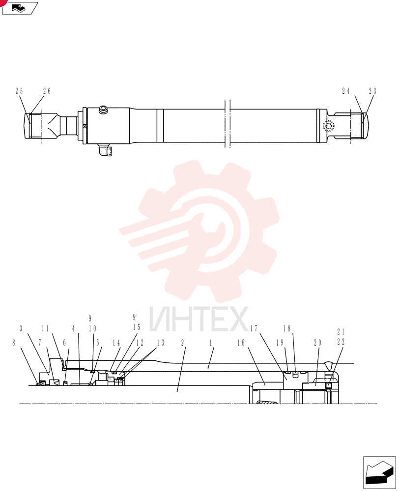 HYDRAULIC CYLINDER YT01V00043F1