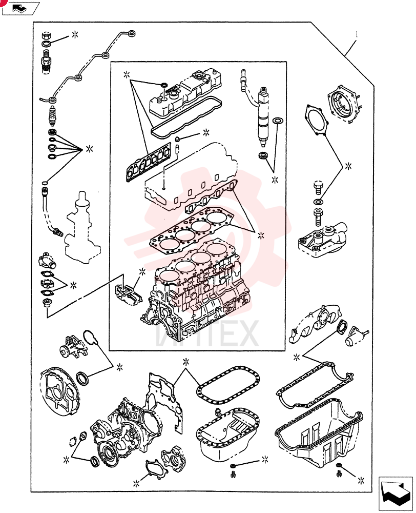 OIL PAN GASKET SET VI5878151960