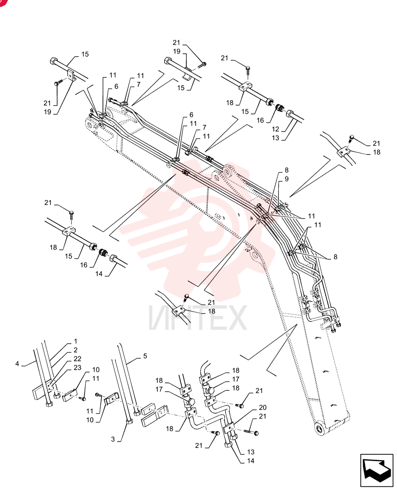 Схема (SK70SR-2) - SHORT RADIUS EXCAVATOR ASN YT06-18001 (10/10-1/13) YT42H00175F1