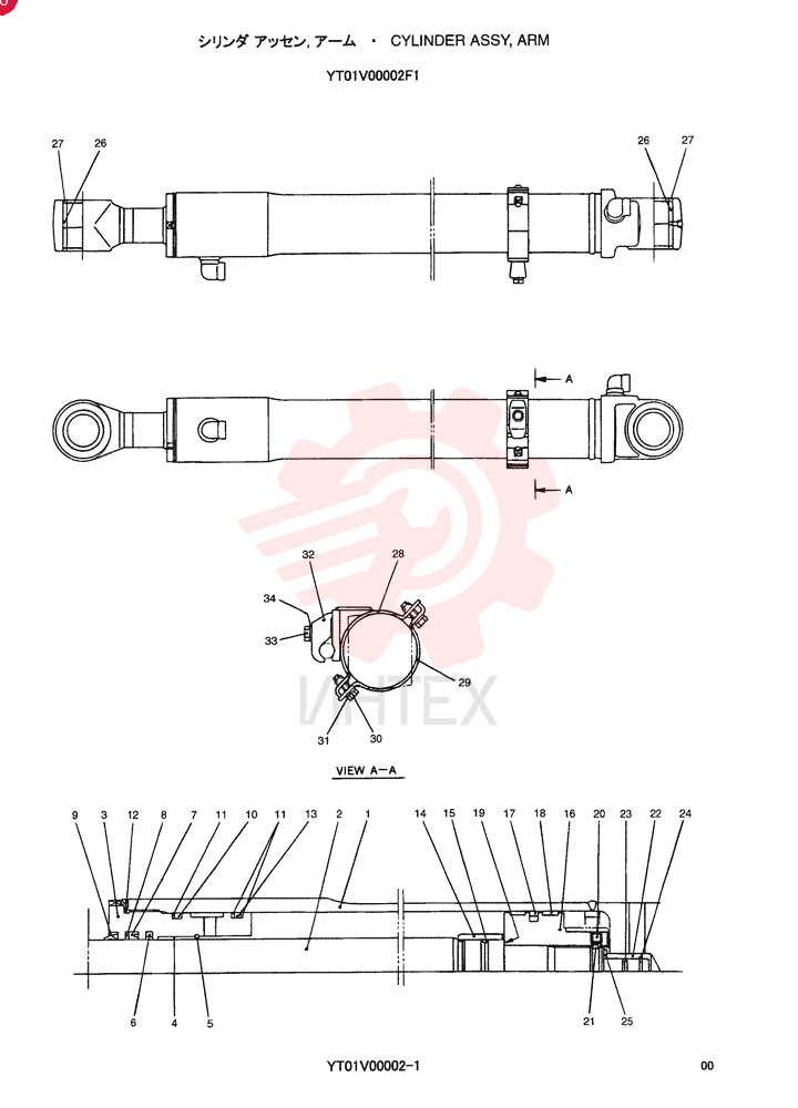CYLINDER ASSY. YT01V00002F1 (1)