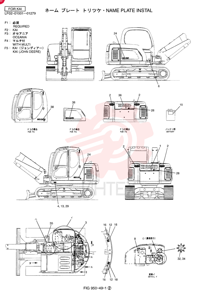 NAME PLATE INSTAL (REQUIRED) LF22T00003F1