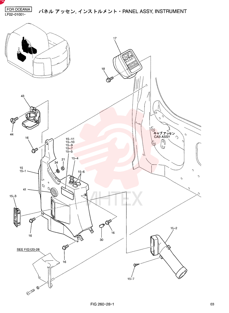 PANEL ASSY, INSTRUMENT YT17M00009F9