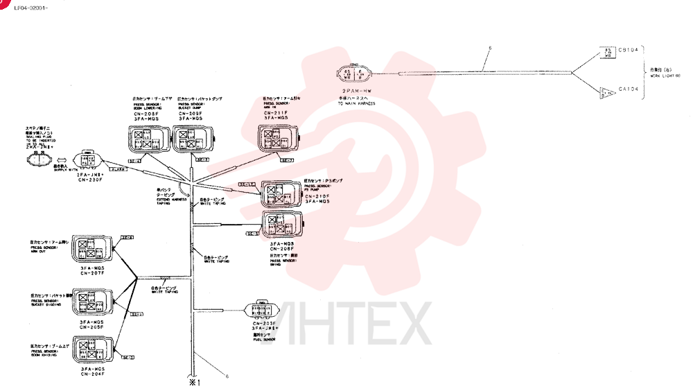HARNESS ASSY., UPP LF13E00006F1 (3)