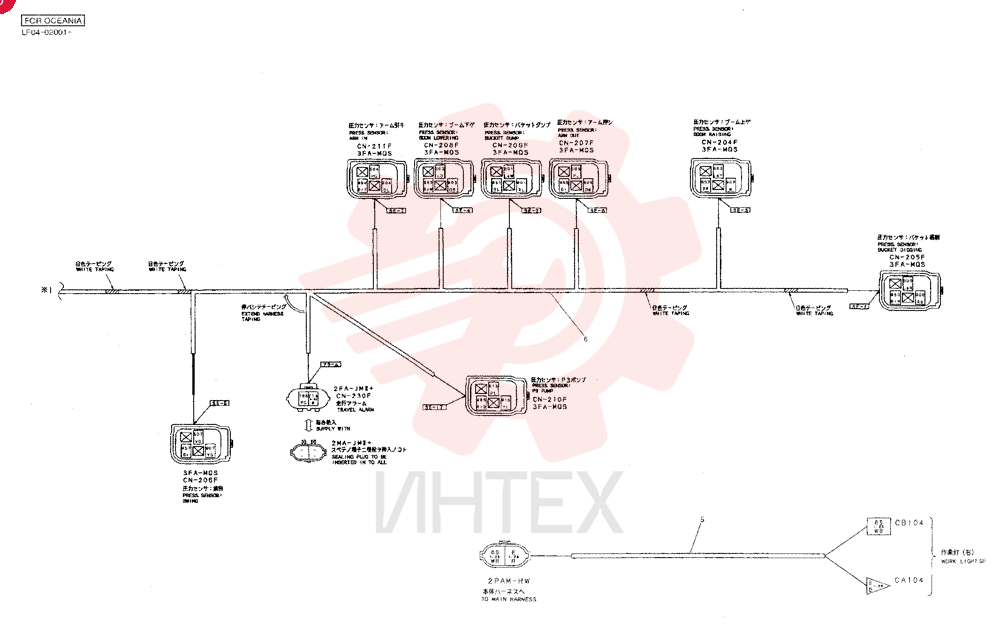 HARNESS ASSY., UPP LF13E00007F1 (5)