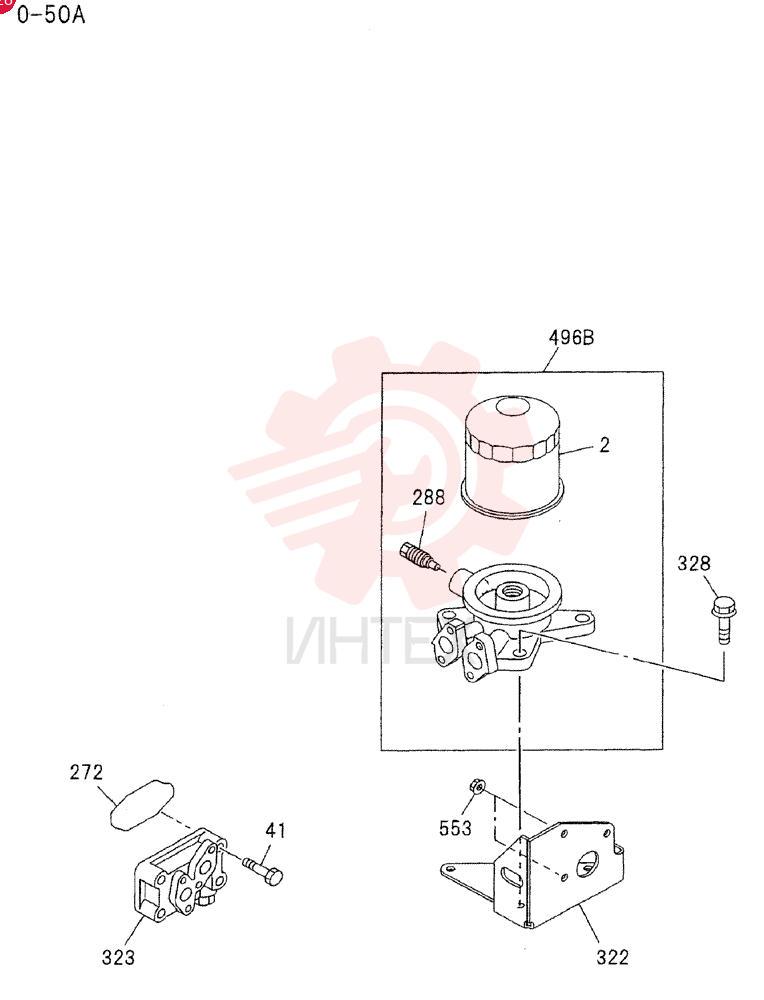 OIL COOLER AND OIL FILTER 0-50A