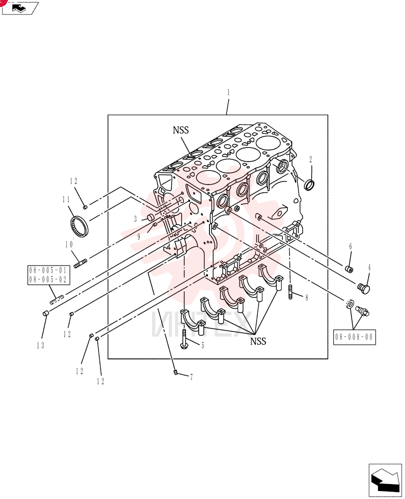 CYLINDER BLOCK VI8980894850 (1)