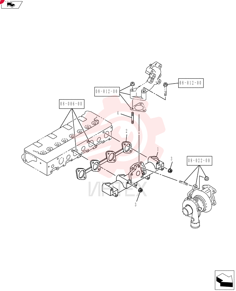 EXHAUST MANIFOLD VI8980305660