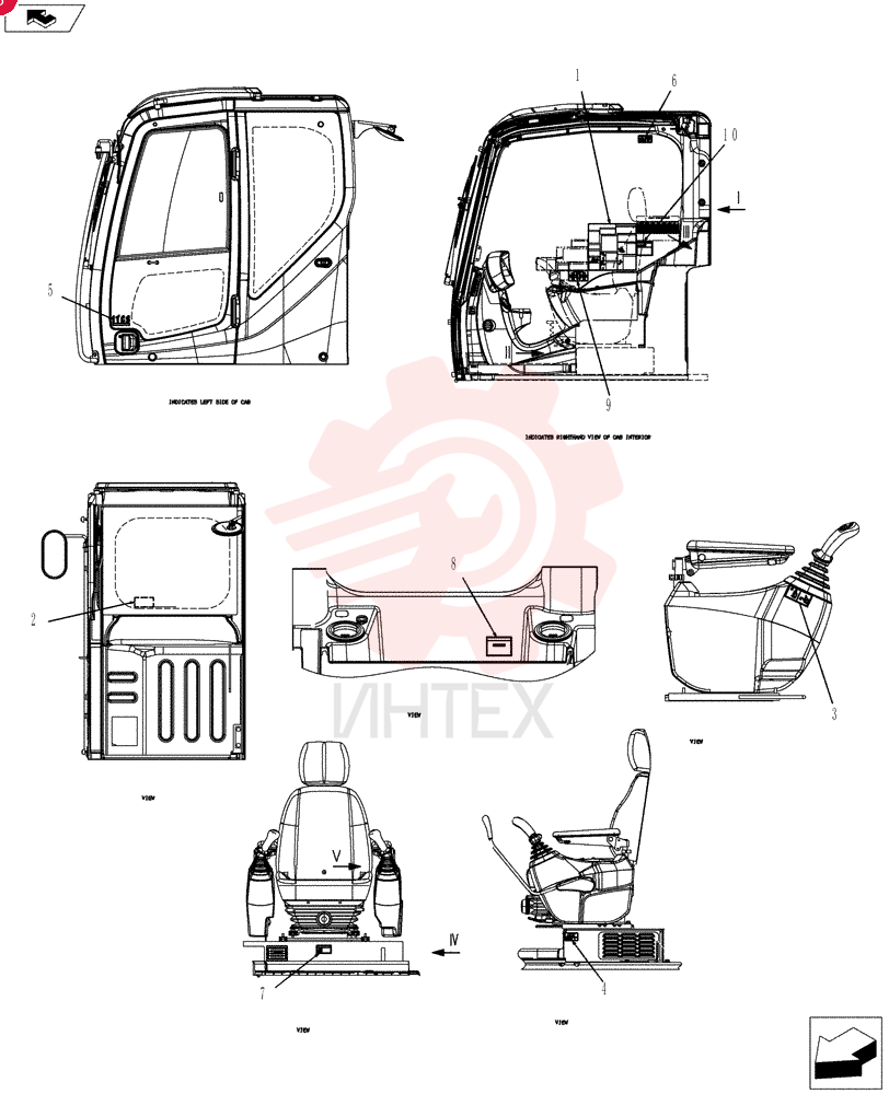Схема (SK80CS-2) - CENTER SWING EXCAVATOR ASN LF06-04501 (7/02-9/08) YT22T00156F1 (1)