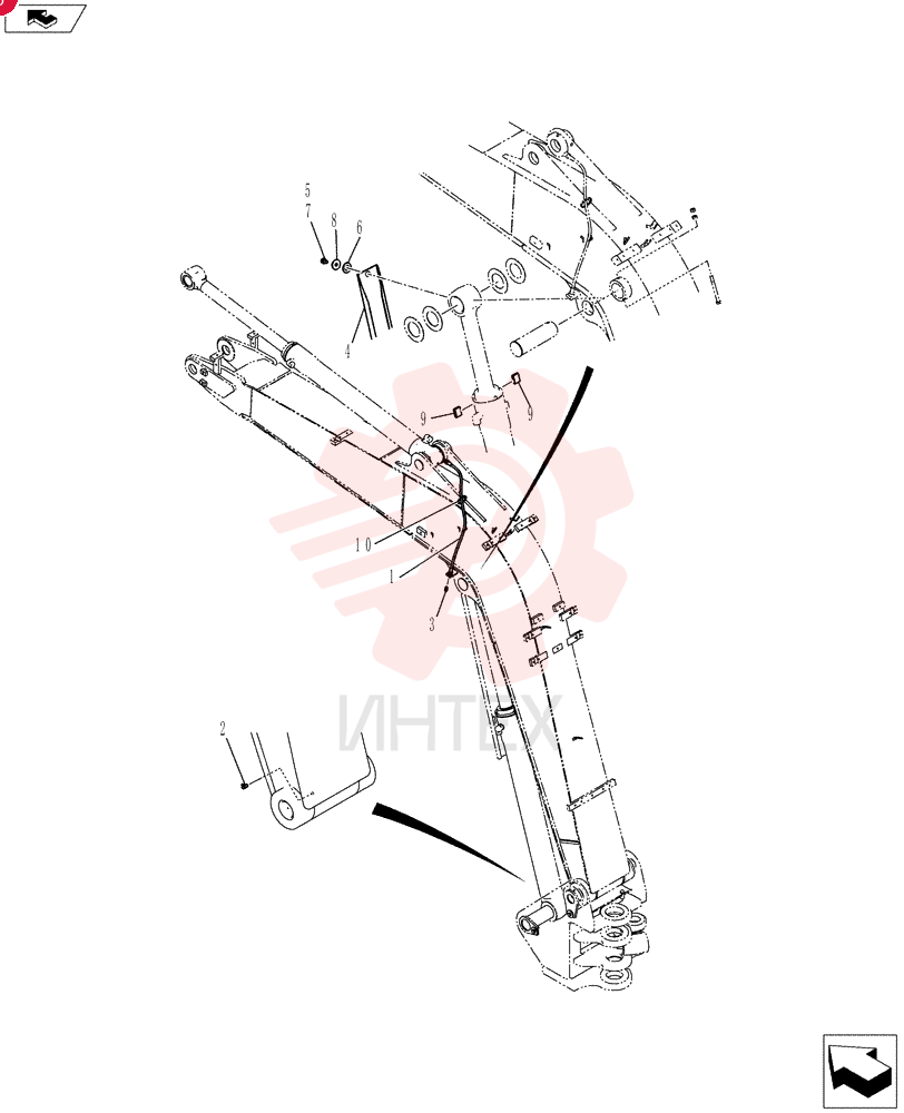Схема (SK80CS-2) - CENTER SWING EXCAVATOR ASN LF06-04501 (7/02-9/08) LF02B00016F1
