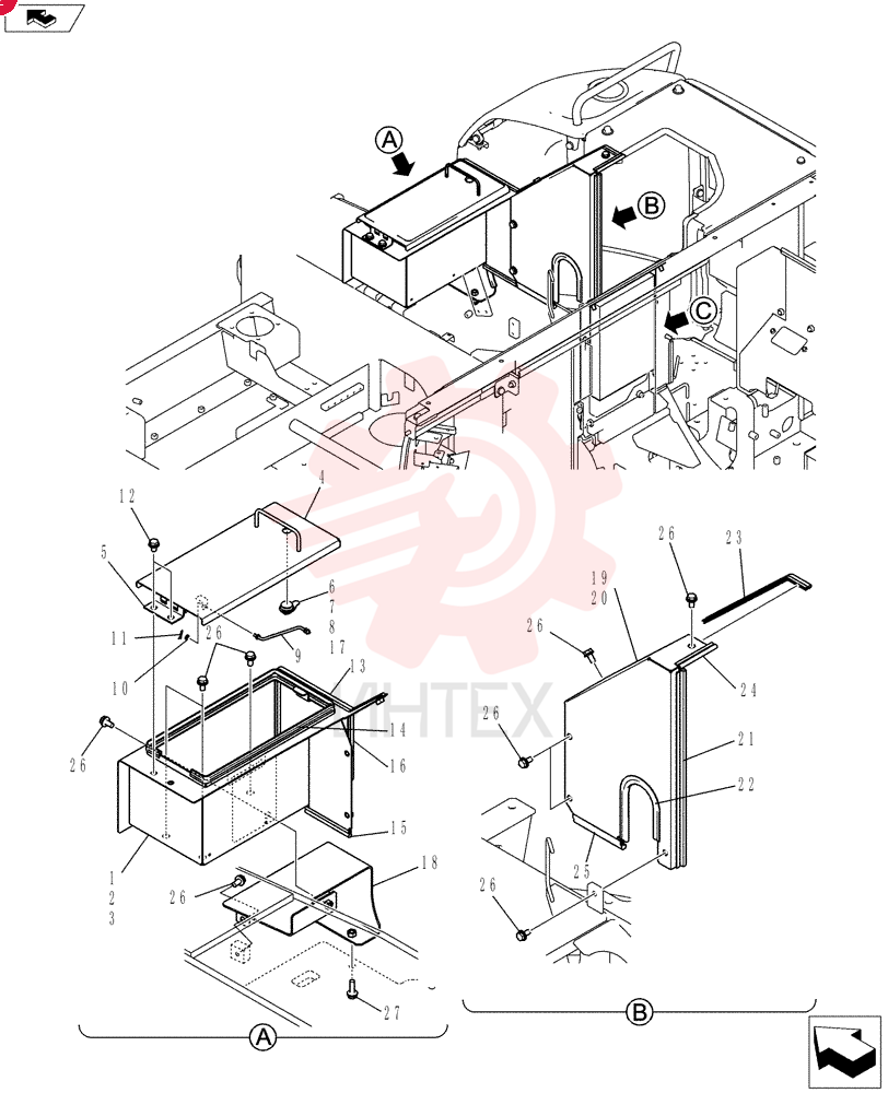 Схема (SK80CS-2) - CENTER SWING EXCAVATOR ASN LF06-04501 (7/02-9/08) LF21C00016F1