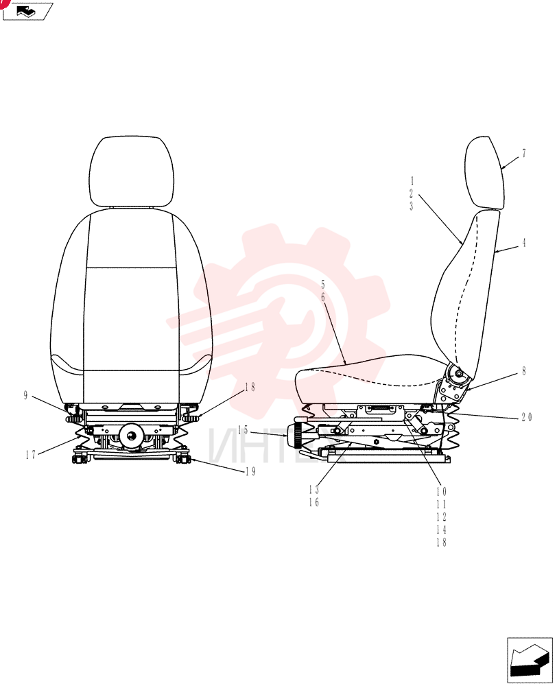 Suspension And Heightriser YN25M00088F1