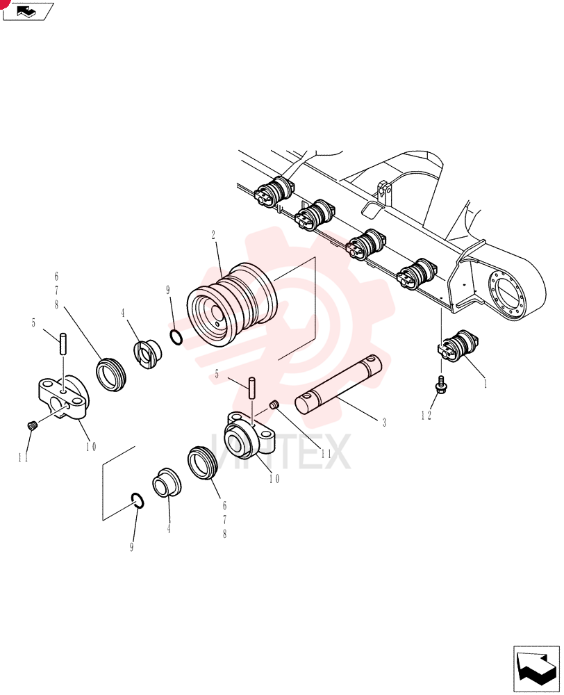 TRACK ROLLER YT64D00004F1