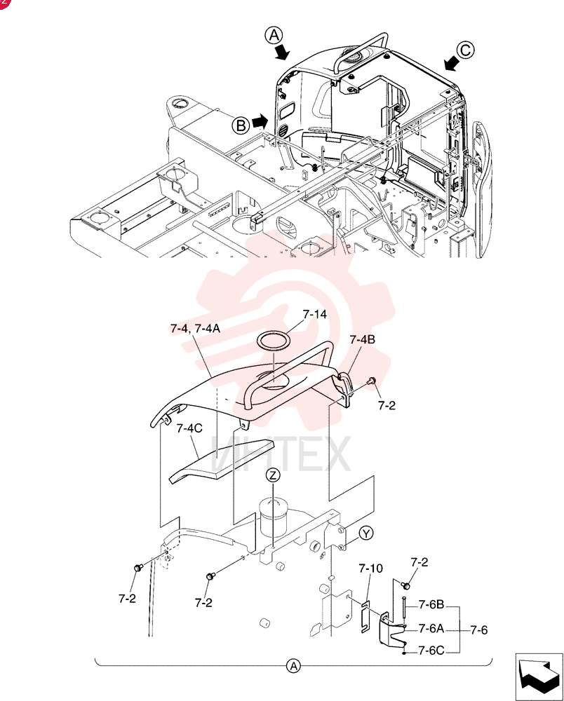 BOLT,M12x25mm - Course Thread