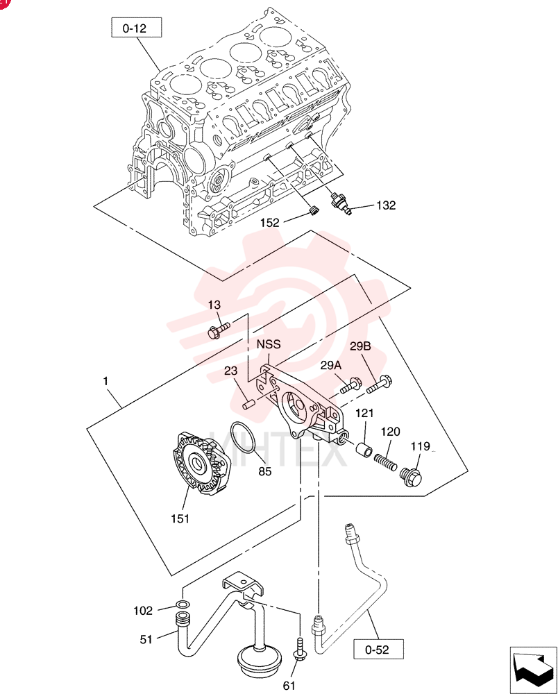 ENGINE OIL PUMP VI8980636630