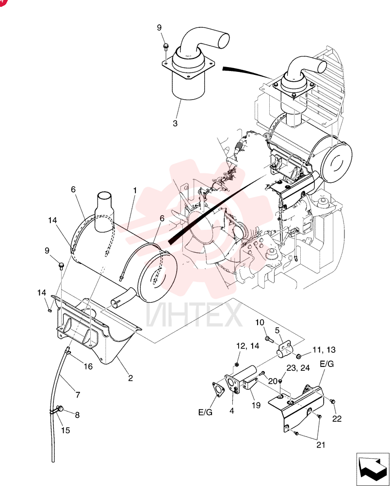 Схема (SK80CS-2) - CENTER SWING EXCAVATOR ASN LF06-04501 [NON PRODUCTION] (10/10-1/13) YT12P00012F1
